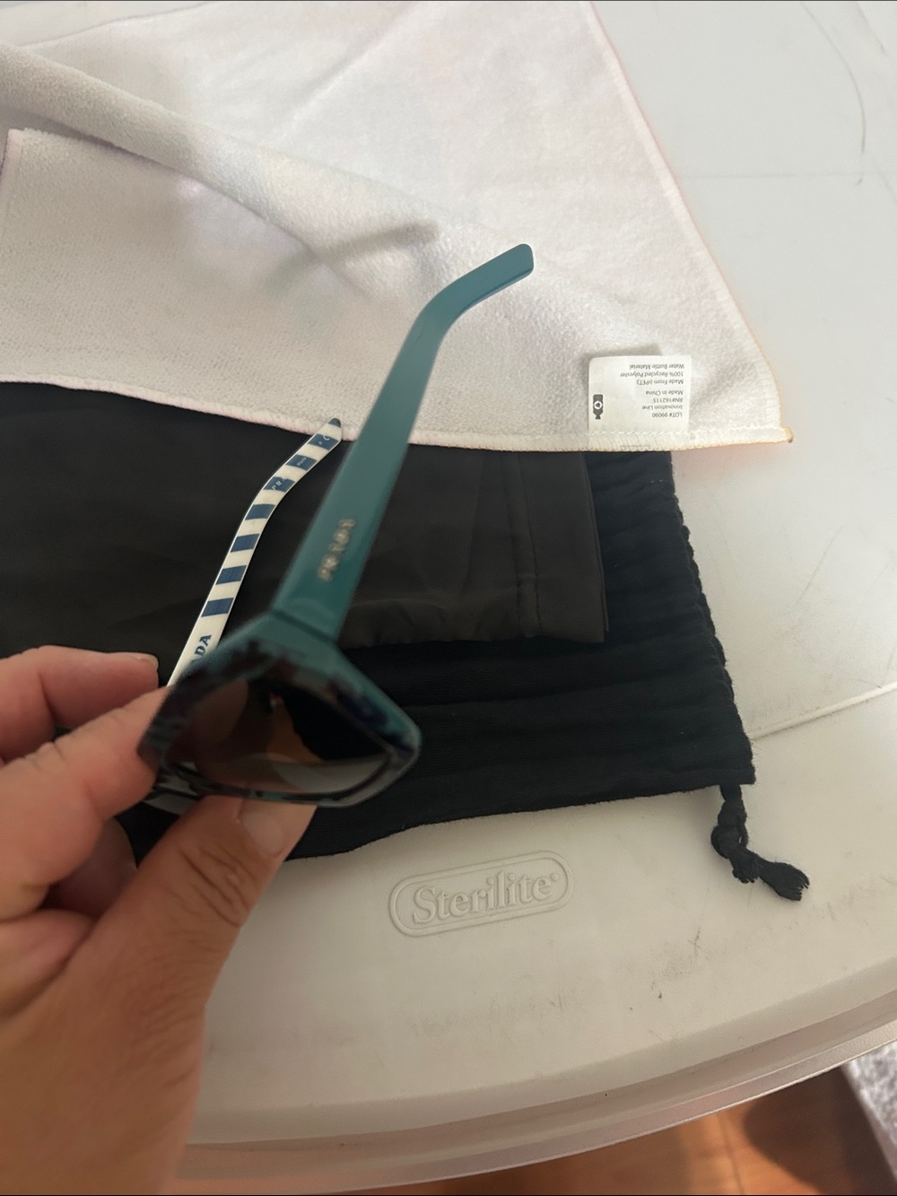 Prada Teal and Navy women’s Sunglasses